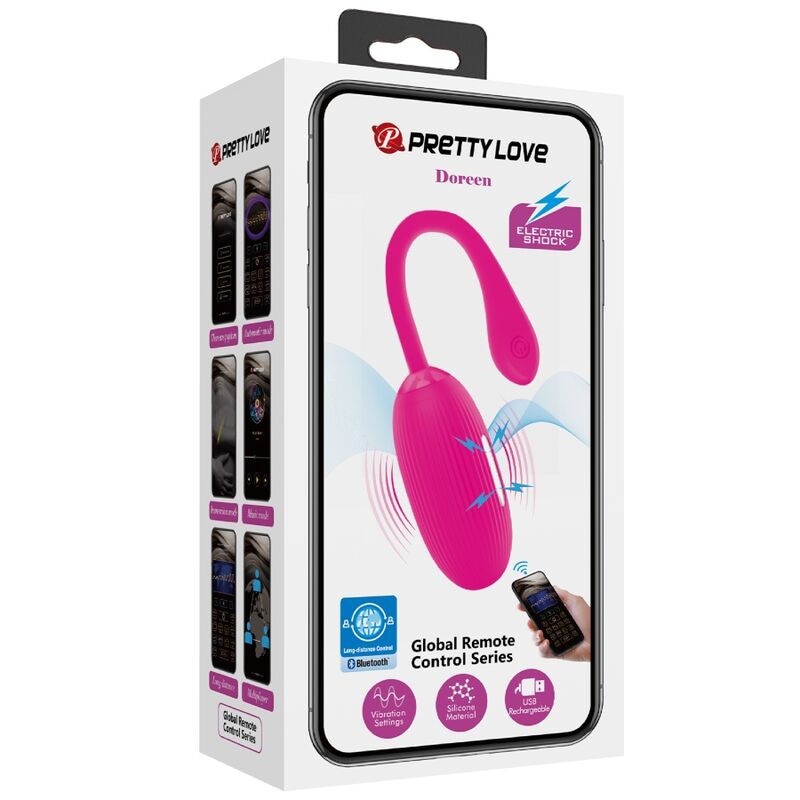 PRETTY LOVE - DOREEN UOVO VIBRANTE RICARICABILE MAGENTA TELECOMANDO – Uova vibranti – foto 12