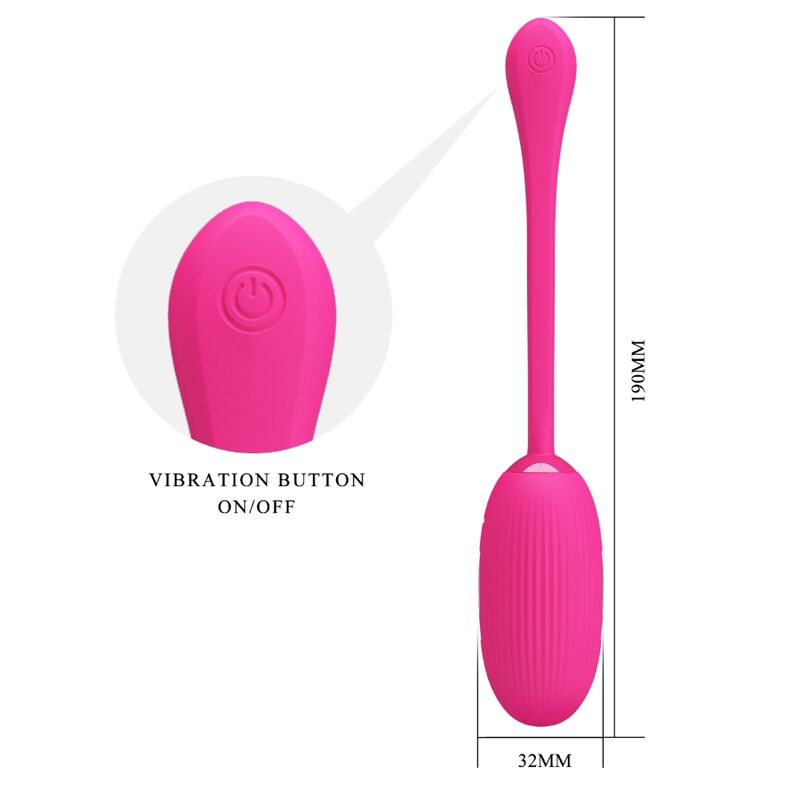 PRETTY LOVE - DOREEN UOVO VIBRANTE RICARICABILE MAGENTA TELECOMANDO – Uova vibranti – foto 5
