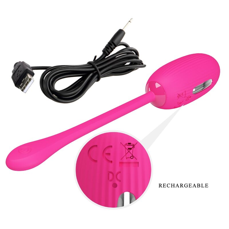 PRETTY LOVE - DOREEN UOVO VIBRANTE RICARICABILE MAGENTA TELECOMANDO – Uova vibranti – foto 6