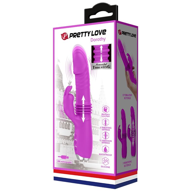 PRETTY LOVE - VIBRATORE CONIGLIO RICARICABILE DOROTHY VIOLA – Vibratori di coniglio – foto 12