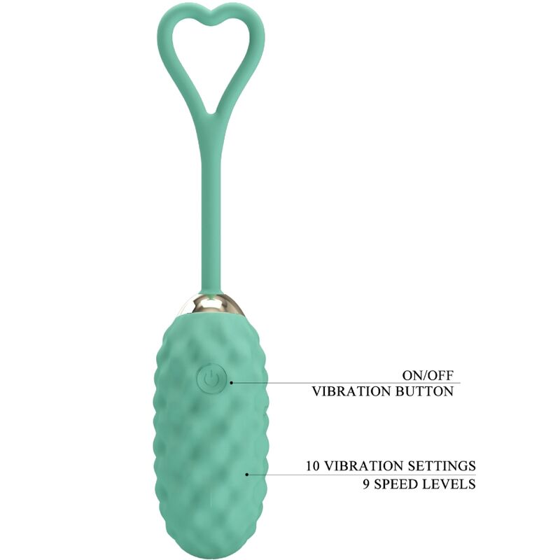 PRETTY LOVE - UOVO VIBRANTE CON TELECOMANDO VERDE VIVIAN – Uova vibranti – foto 6