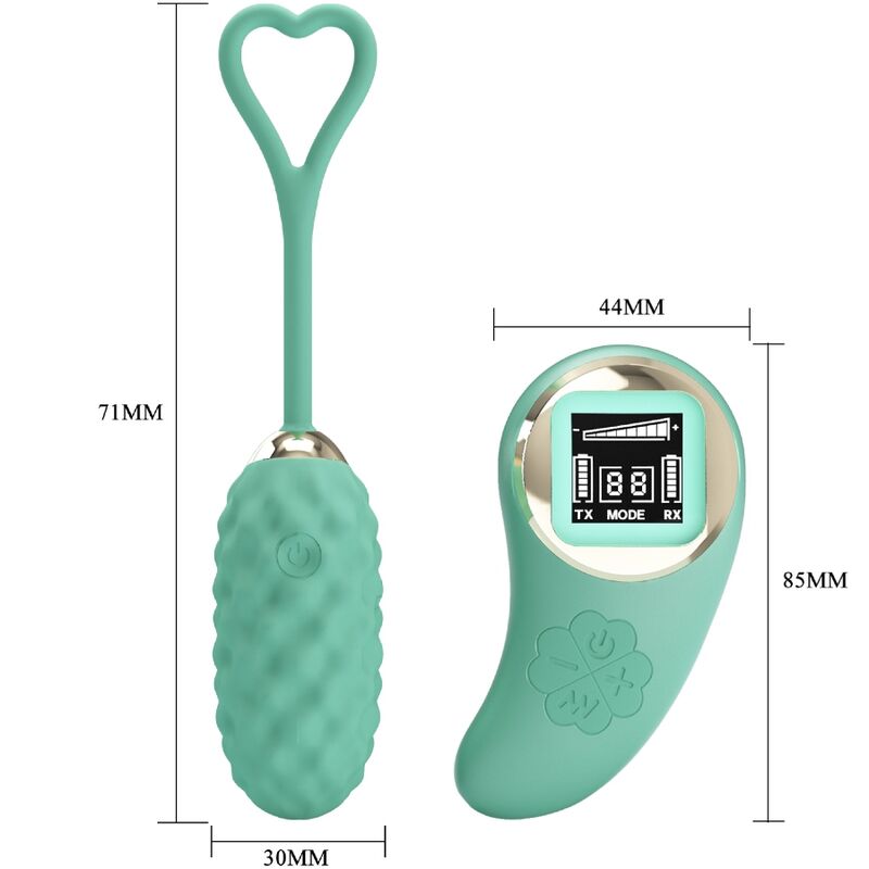 PRETTY LOVE - UOVO VIBRANTE CON TELECOMANDO VERDE VIVIAN – Uova vibranti – foto 5