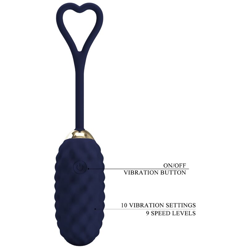 PRETTY LOVE - UOVO VIBRANTE CON TELECOMANDO BLU VIVIAN – Uova vibranti – foto 6
