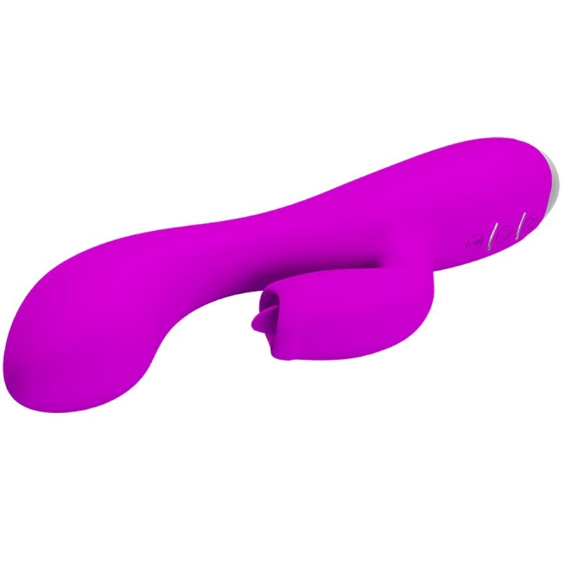 PRETTY LOVE - VIBRATORE RICARICABILE GLORIA RABBIT-VIOLA IMPERMEABILE – Vibratori di coniglio – foto 3
