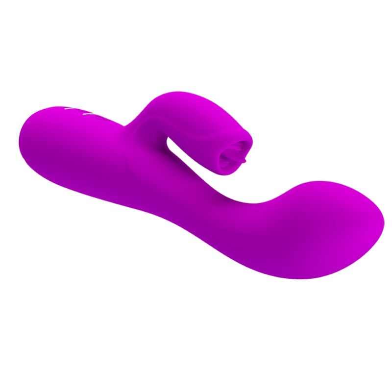 PRETTY LOVE - VIBRATORE RICARICABILE GLORIA RABBIT-VIOLA IMPERMEABILE – Vibratori di coniglio – foto 4