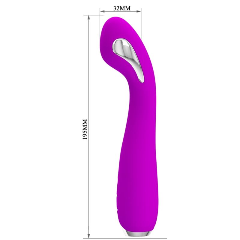 PRETTY LOVE - VIBRATORE ELETTROSHOCK RICARICABILE HECTOR IMPERMEABILE VIOLA – Vibratori a punto G – foto 5