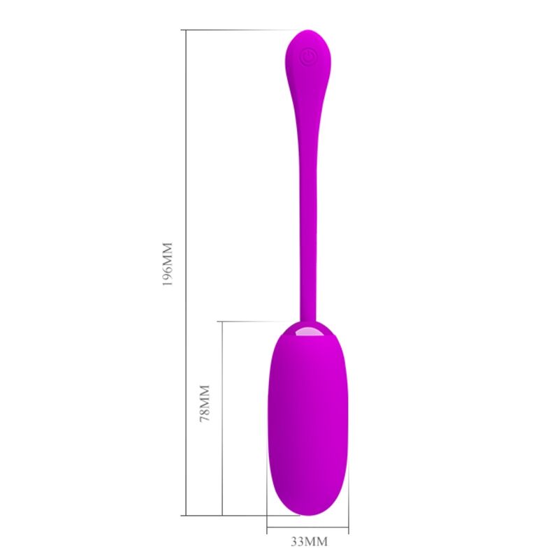 PRETTY LOVE - UOVO VIBRANTE JULIUS IMPERMEABILE-RICARICABILE VIOLA – Uova vibranti – foto 9