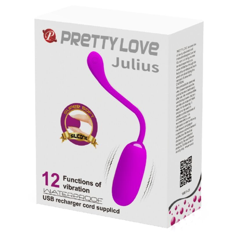 PRETTY LOVE - UOVO VIBRANTE JULIUS IMPERMEABILE-RICARICABILE VIOLA – Uova vibranti – foto 11