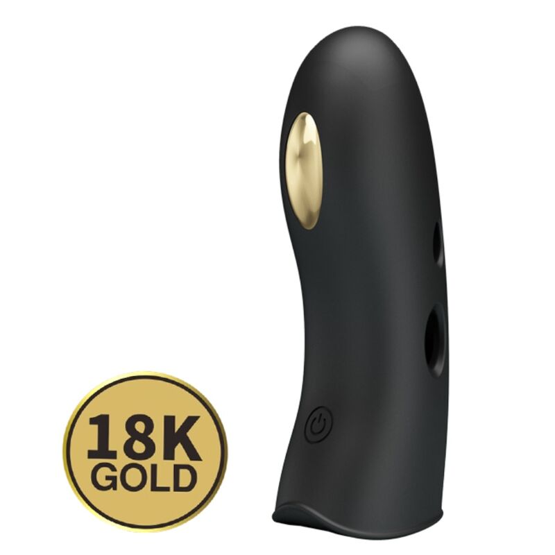 PRETTY LOVE - COPRIDITA PER ELETTROSTIMOLATORE MARICO NERO – Copri pene con estensione