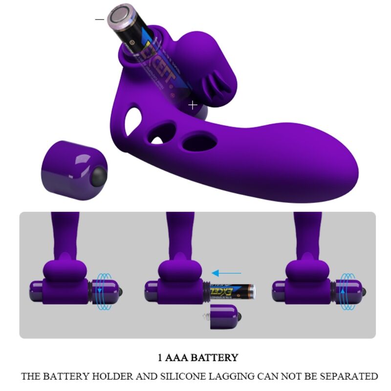 PRETTY LOVE - COPERTURA PER DITA VIBRATORE ORLANDO VIOLA – Copri pene con estensione – foto 7