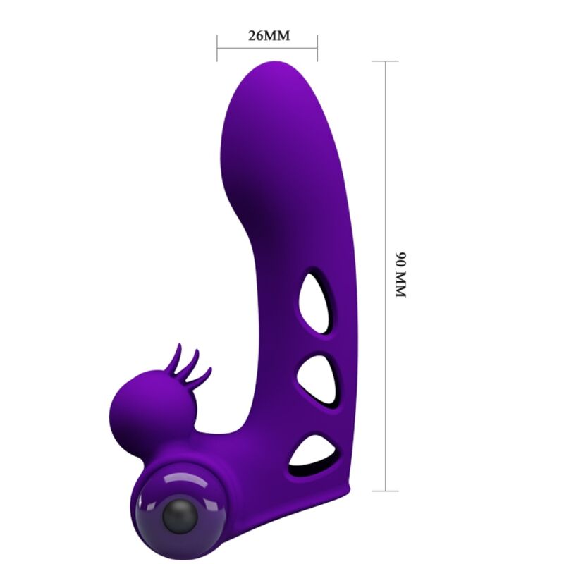 PRETTY LOVE - COPERTURA PER DITA VIBRATORE ORLANDO VIOLA – Copri pene con estensione – foto 5