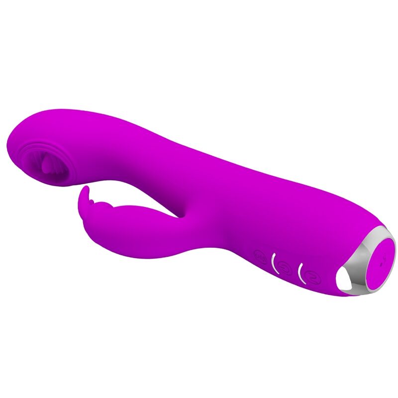 PRETTY LOVE - VIBRATORE RICARICABILE RACHEL CON VENTOSA VIOLA – Vibratori di coniglio – foto 3