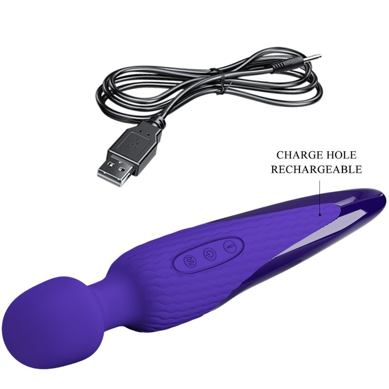 PRETTY LOVE - ANTONY YOUTH VIBRATORE WAND VIOLETTO EFFETTO CALORE – Vibratore WAND – foto 5