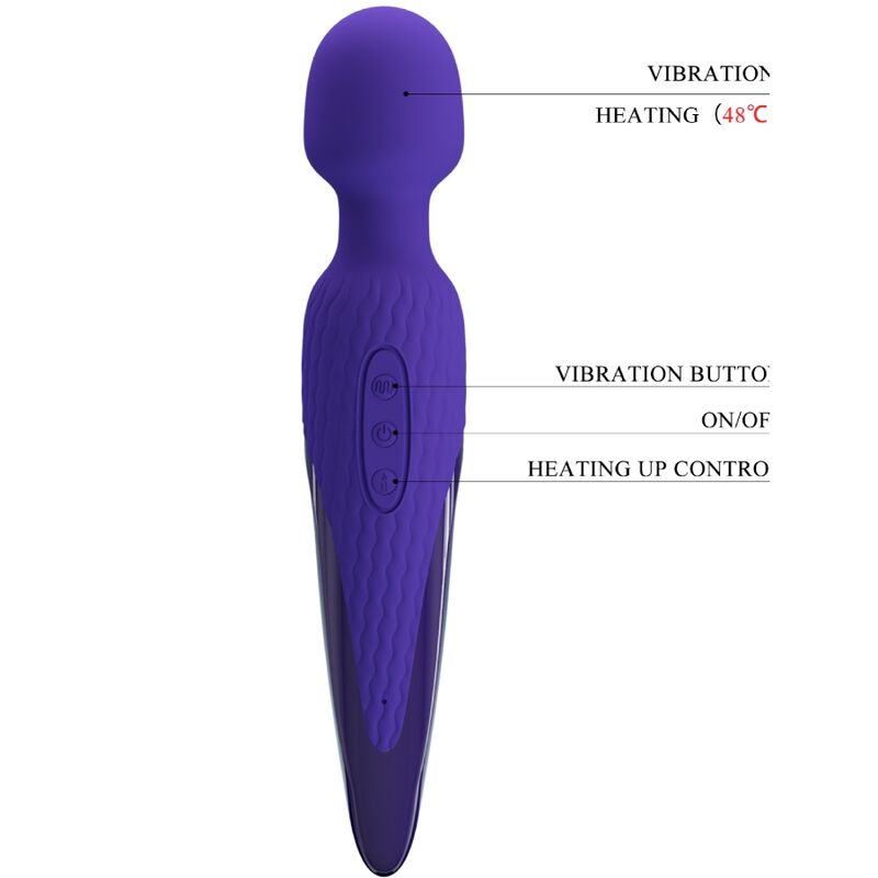 PRETTY LOVE - ANTONY YOUTH VIBRATORE WAND VIOLETTO EFFETTO CALORE – Vibratore WAND – foto 6