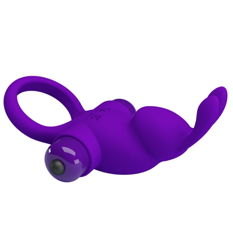 PRETTY LOVE - ANELLO VIBRATORE I CONIGLIO PER PENE VIOLA – Cockring con vibrazione – foto 5