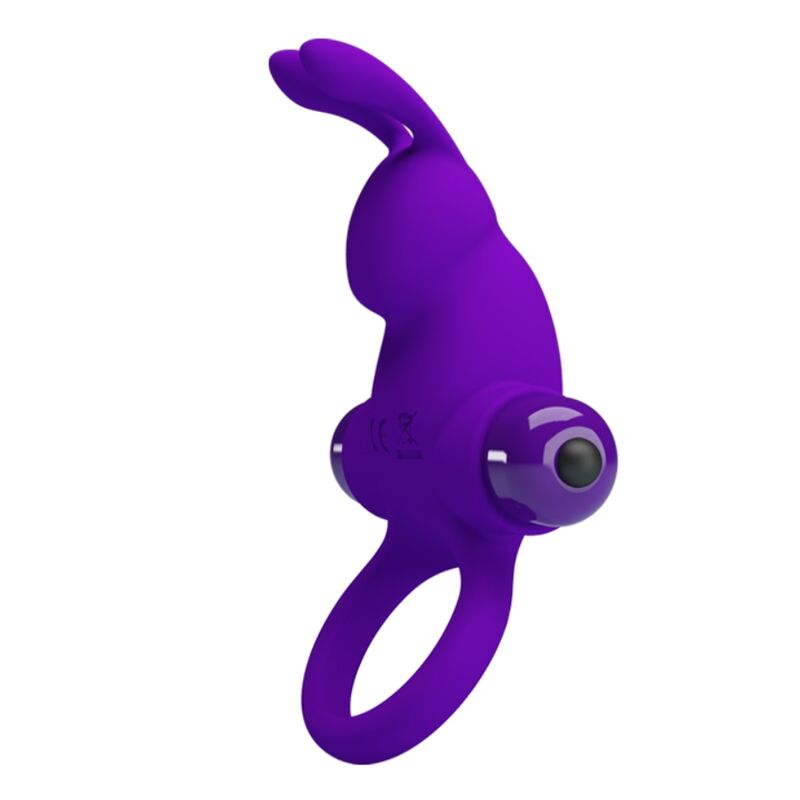 PRETTY LOVE - ANELLO VIBRATORE I CONIGLIO PER PENE VIOLA – Cockring con vibrazione – foto 4
