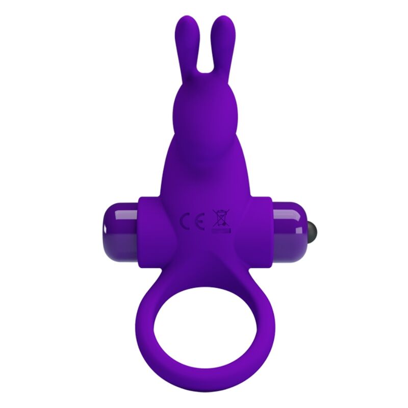 PRETTY LOVE - ANELLO VIBRATORE I CONIGLIO PER PENE VIOLA – Cockring con vibrazione