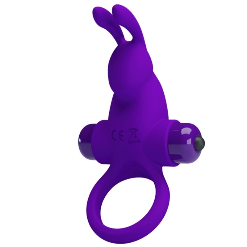 PRETTY LOVE - ANELLO VIBRATORE I CONIGLIO PER PENE VIOLA – Cockring con vibrazione – foto 2