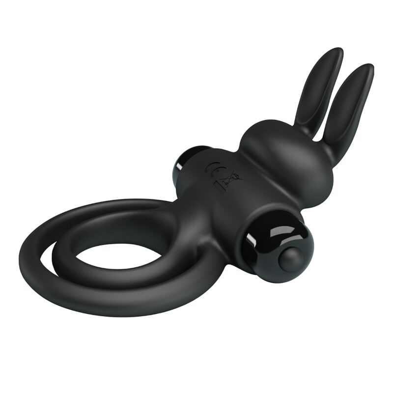 PRETTY LOVE - ANELLO VIBRATOR III RABBIT PER PENE NERO – Cockring con vibrazione – foto 4