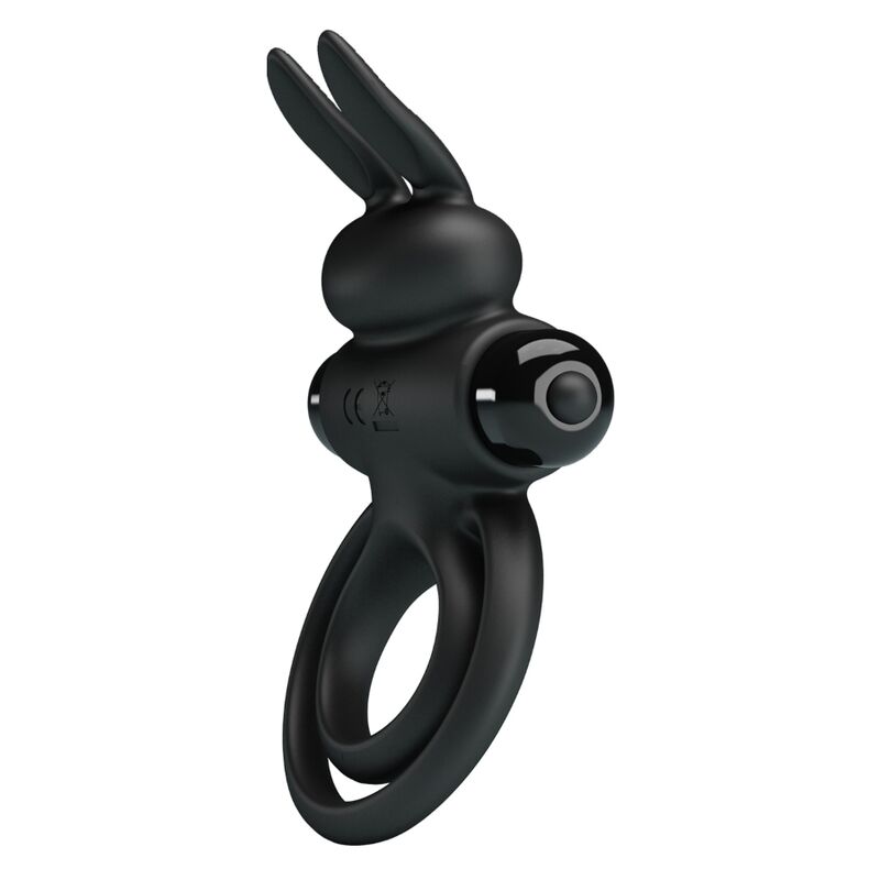 PRETTY LOVE - ANELLO VIBRATOR III RABBIT PER PENE NERO – Cockring con vibrazione – foto 3
