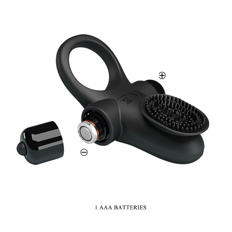 PRETTY LOVE - ANELLO VIBRATORE II PER IL PENE NERO – Cockring con vibrazione – foto 8