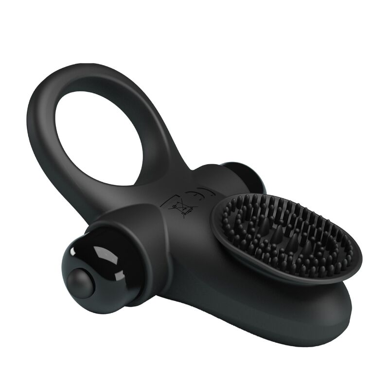 PRETTY LOVE - ANELLO VIBRATORE II PER IL PENE NERO – Cockring con vibrazione – foto 5