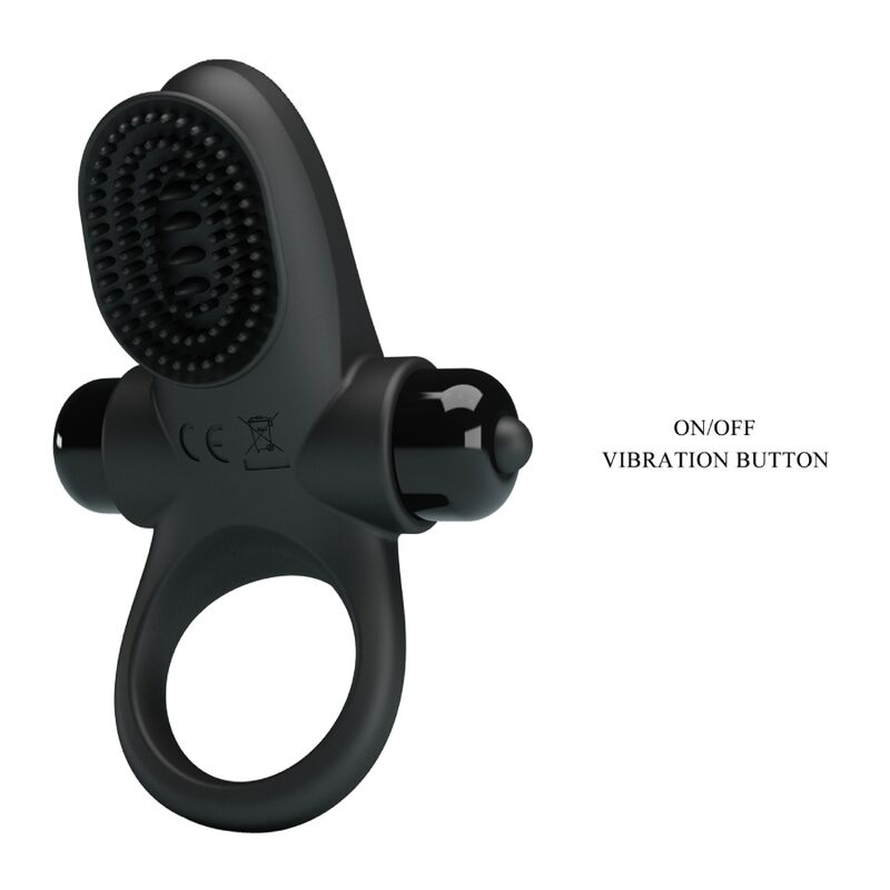 PRETTY LOVE - ANELLO VIBRATORE II PER IL PENE NERO – Cockring con vibrazione – foto 7