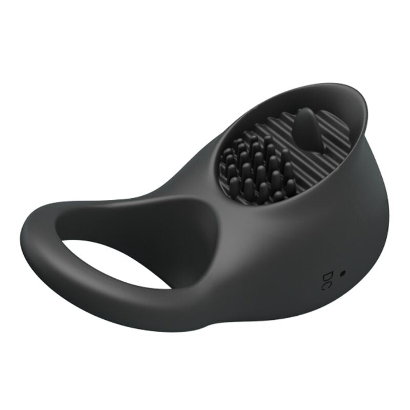 PRETTY LOVE - ANELLO VIBRANTE PER PENE CON LINGUA NERA – Cockring con vibrazione – foto 3