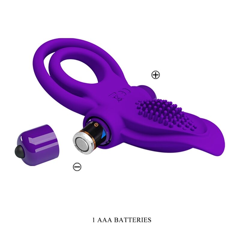PRETTY LOVE - ANELLO VIBRANTE PER PENE VIOLA – Cockring con vibrazione – foto 8