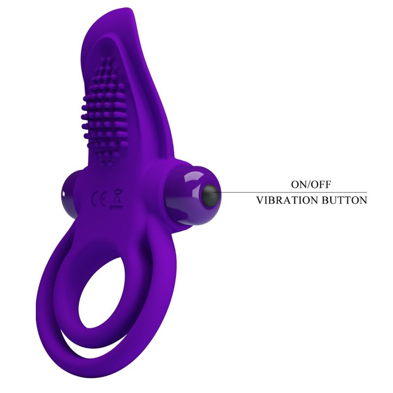 PRETTY LOVE - ANELLO VIBRANTE PER PENE VIOLA – Cockring con vibrazione – foto 7