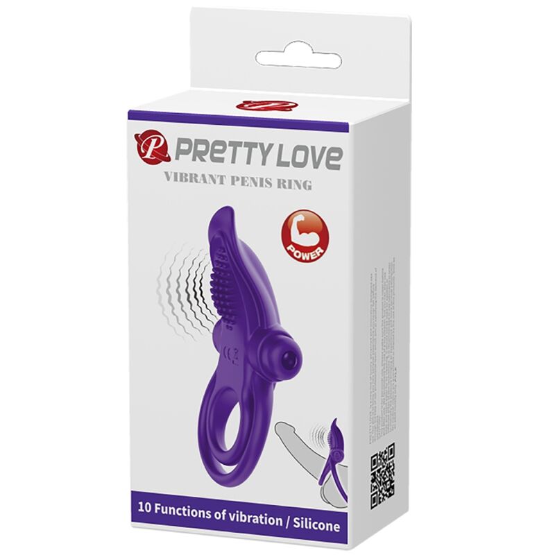 PRETTY LOVE - ANELLO VIBRANTE PER PENE VIOLA – Cockring con vibrazione – foto 9