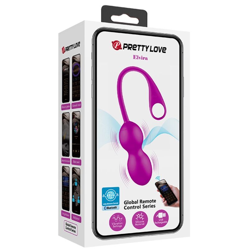 PRETTY LOVE - SFERE VIBRANTI RICARICABILI ELVIRA VIOLA – Proiettili vibranti – foto 14