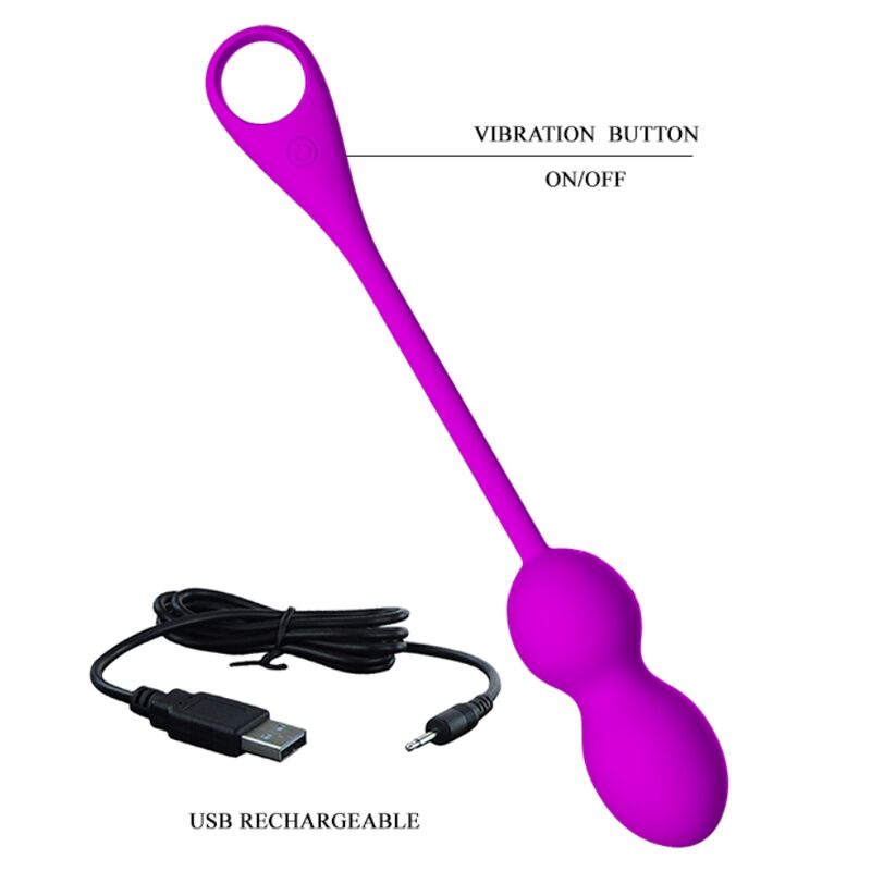 PRETTY LOVE - SFERE VIBRANTI RICARICABILI ELVIRA VIOLA – Proiettili vibranti – foto 6