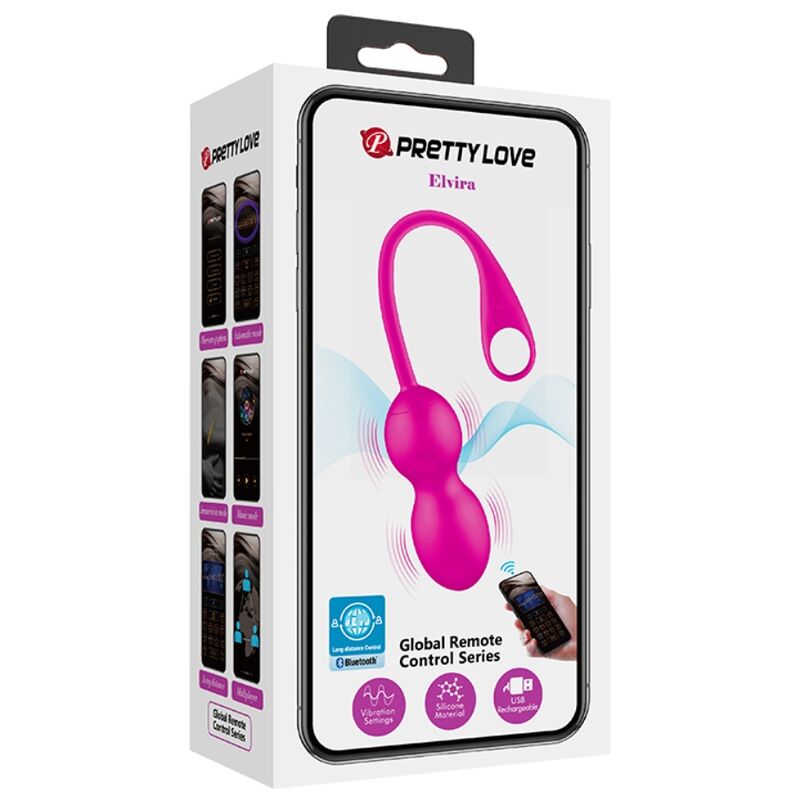 PRETTY LOVE - SFERE VIBRANTI RICARICABILI ELVIRA ROSA – Proiettili vibranti – foto 14