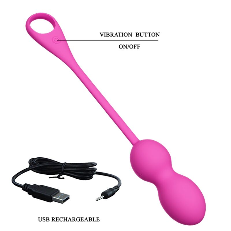 PRETTY LOVE - SFERE VIBRANTI RICARICABILI ELVIRA ROSA – Proiettili vibranti – foto 6