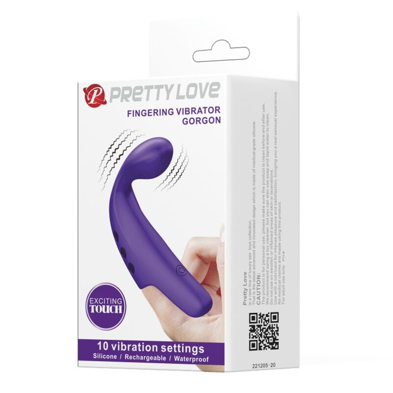 PRETTY LOVE - VIBRATORE DA DITA RICARICABILE GORGON VIOLA – Vibratori da dito – foto 10