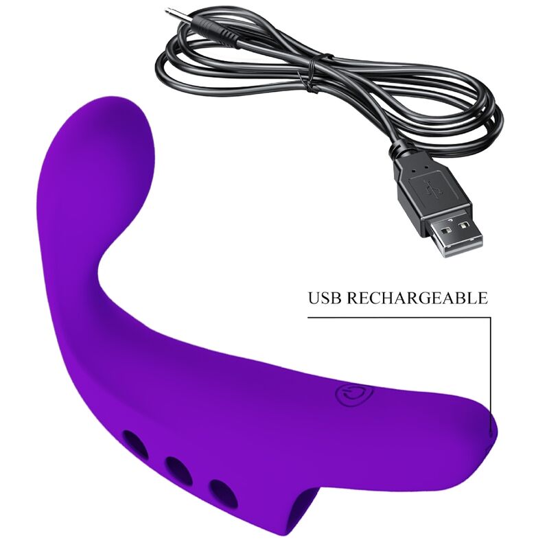 PRETTY LOVE - VIBRATORE DA DITA RICARICABILE GORGON VIOLA – Vibratori da dito – foto 9