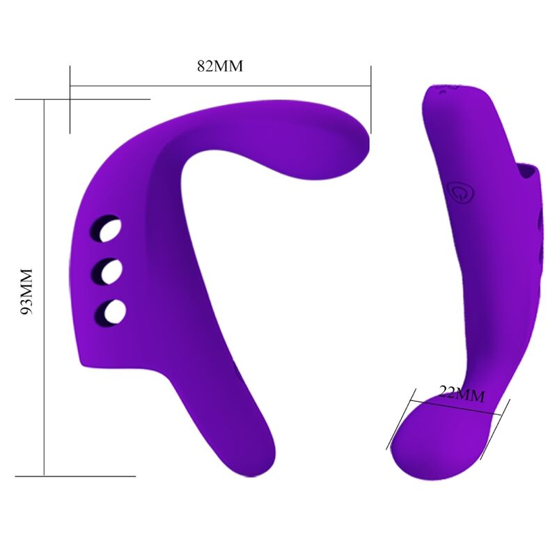 PRETTY LOVE - VIBRATORE DA DITA RICARICABILE GORGON VIOLA – Vibratori da dito – foto 7