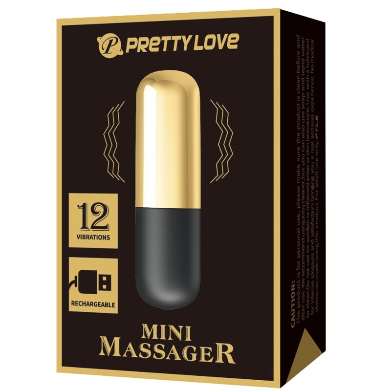PRETTY LOVE - VIBRATORE BULLET RICARICABILE DORATO – Proiettili vibranti – foto 7