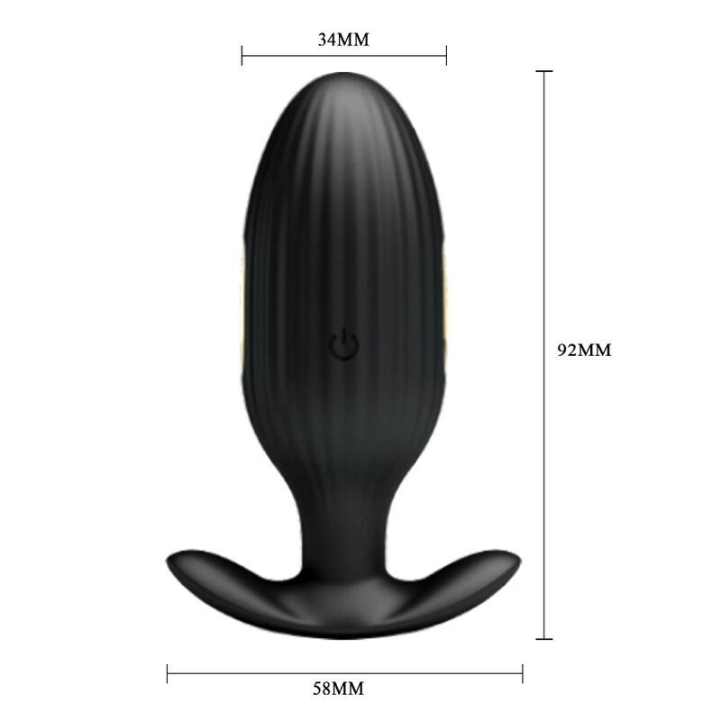PRETTY LOVE - PLUG ANALE CONTROLLATO DA APP JEFFERSON NERO – Tappi anali – foto 5