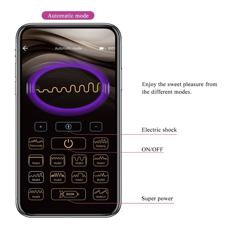 PRETTY LOVE - PLUG ANALE CONTROLLATO DA APP JEFFERSON NERO – Tappi anali – foto 13