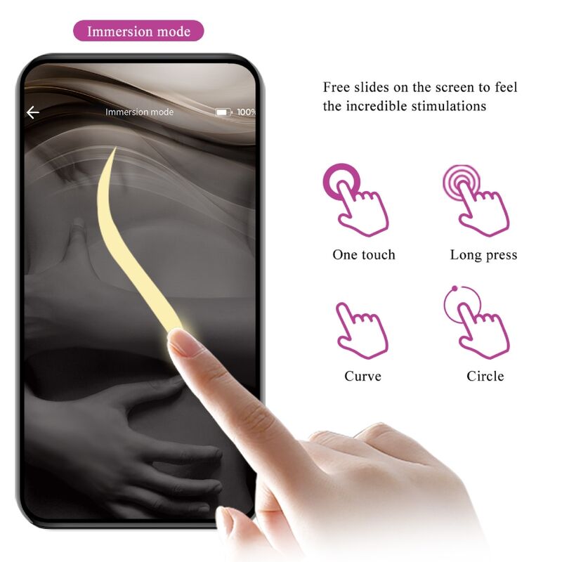 PRETTY LOVE - NINFA UOVO VIBRANTE APP CONTROLLATO VIOLA – Uova vibranti – foto 13