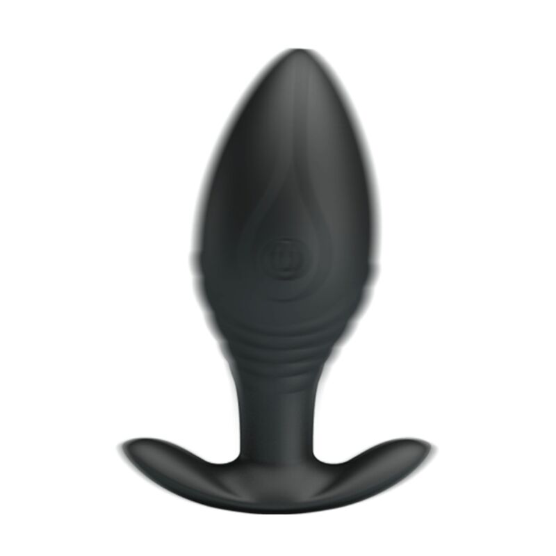 PRETTY LOVE - VIBRATORE RICARICABILE PLUG ANALE REGINA NERO – Tappi anali – foto 7