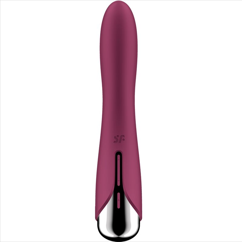 SATISFYER - SPINNING VIBE 1 VIBRATORE G-SPOT ROTATOR ROSSO – Vibratori a punto G – foto 3