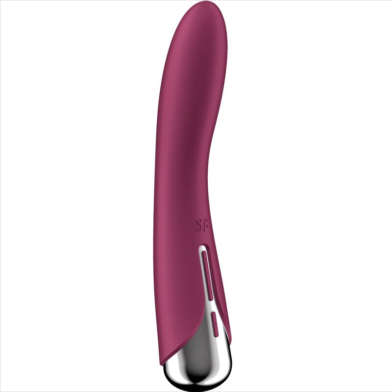 SATISFYER - SPINNING VIBE 1 VIBRATORE G-SPOT ROTATOR ROSSO – Vibratori a punto G