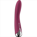 SATISFYER - SPINNING VIBE 1 VIBRATORE G-SPOT ROTATOR ROSSO – Vibratori a punto G