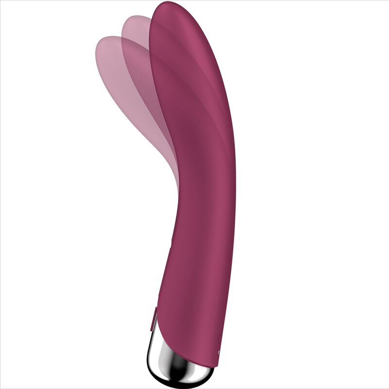 SATISFYER - SPINNING VIBE 1 VIBRATORE G-SPOT ROTATOR ROSSO – Vibratori a punto G – foto 5
