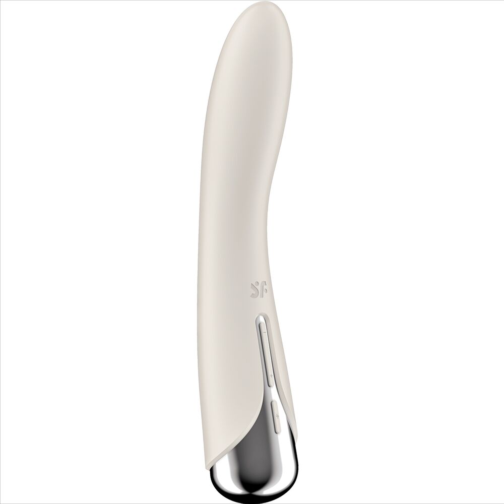 SATISFYER - VIBRATORE ROTATORE SPINNING VIBE 1 G-SPOT BEIGE – Vibratori a punto G