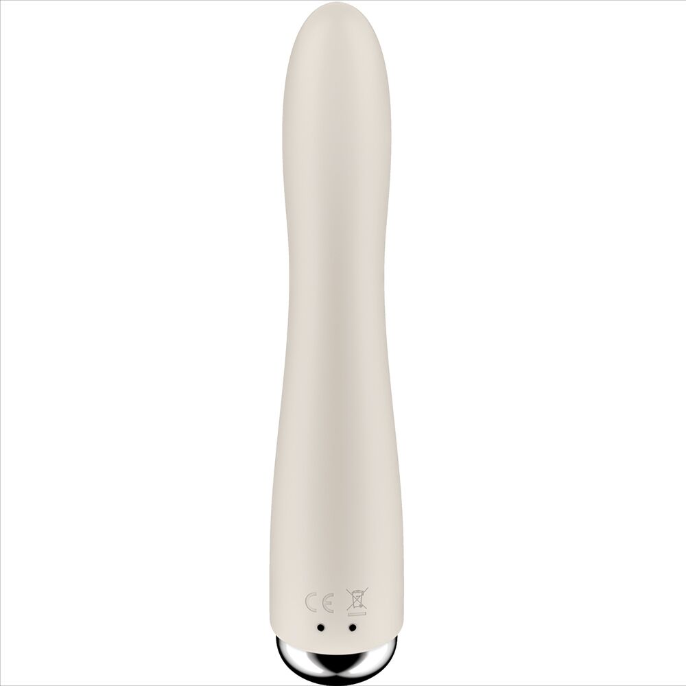 SATISFYER - VIBRATORE ROTATORE SPINNING VIBE 1 G-SPOT BEIGE – Vibratori a punto G – foto 3