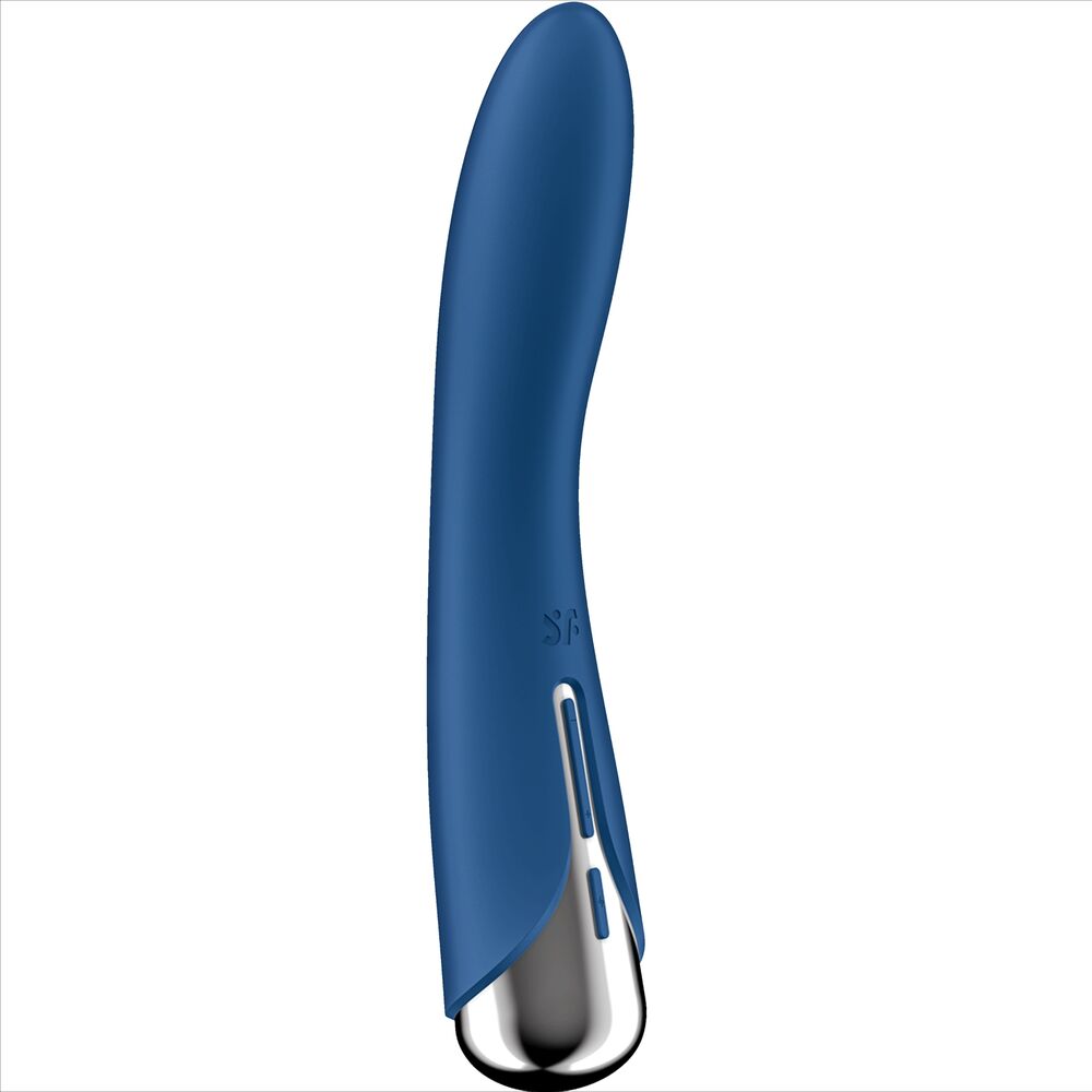 SATISFYER - VIBRATORE ROTATORE SPINNING VIBE 1 G-SPOT BLU – Vibratori a punto G